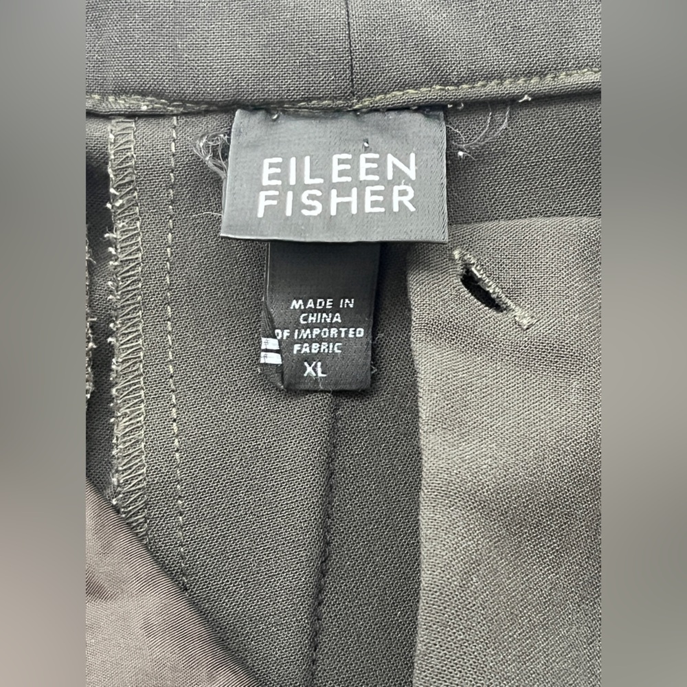 Eileen Fisher khaki pants with pockets size XL - Picture 2 of 14